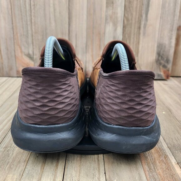 Mens Skechers Parson size 9.5 WW Wide Slip Ins Brown Casual Slip On Loafer Shoes - Picture 4 of 10